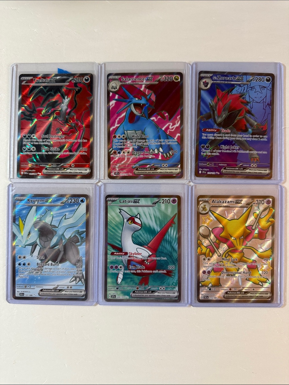 Pokemon Holo GX/EX Card Set - Red, Blue, Gold, Pink